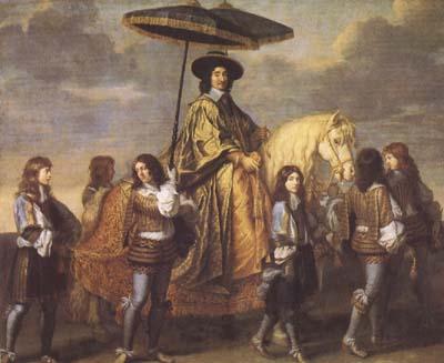 LE BRUN, Charles Chancellor Seguier at the Entry of Louis XIV into Paris in 1660 (mk08) Germany oil painting art